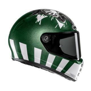 KASK MOTOCYKLOWY HJC V10 CRANIA GREEN WHITE L
