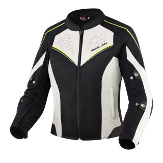 KURTKA MOTOCYKLOWA TEKSTYLNA DAMSKA REBELHORN HIFLOW 4 BLACK SILVER FLUO YELLOW WXS