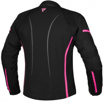 KURTKA TEKSTYLNA REBELHORN LUNA LADY BLACK/FLO PINK DS