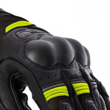 RĘKAWICE SKÓRZANE REBELHORN RANGE BLACK/ANTHRACITE/FLUO YELLOW M