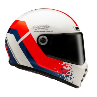 KASK MOTOCYKLOWY HJC V10 FQ20 RETRO WHITE RD BLUE L