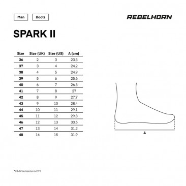 BUTY REBELHORN SPARK II BLACK 48