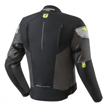 KURTKA TEKSTYLNA REBELHORN SPARK BLACK/GREY/FLUO YELLOW XL