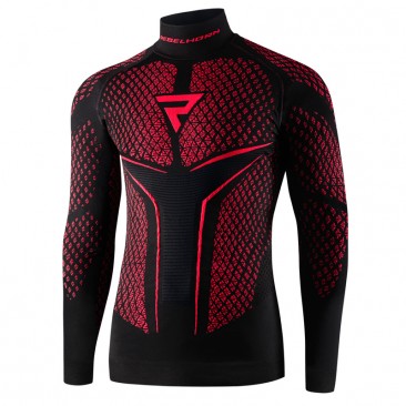 KOSZULKA TERMOAKTYWNA Z DŁUGIM RĘKAWEM REBELHORN THERM II BLACK/RED XS/S