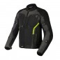 KURTKA TEKSTYLNA REBELHORN BORG BLACK/DARK GREY/FLO YELLOW L