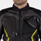 KURTKA TEKSTYLNA REBELHORN BORG BLACK/GREY/FLO YELLOW XS