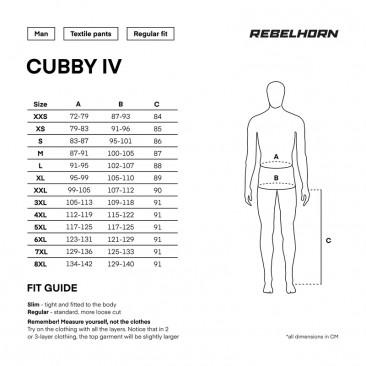 SPODNIE TEKSTYLNE REBELHORN CUBBY IV BLACK 3XL