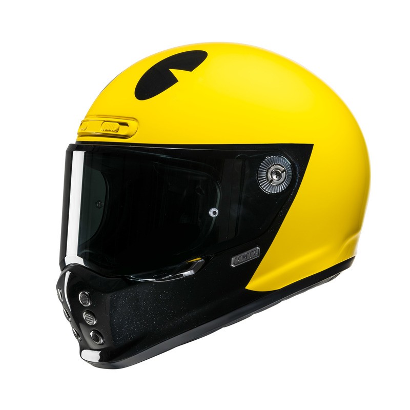 KASK MOTOCYKLOWY HJC V10 PAC-MAN BANDAI NAMCO YELLOW M