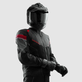 KURTKA MOTOCYKLOWA TEKSTYLNA REBELHORN HIFLOW 5 BLACK GREY RED M
