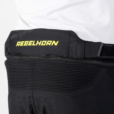 SPODNIE TEKSTYLNE REBELHORN PATROL GREY/BLACK/FLO YELLOW 5XL