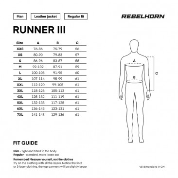 KURTKA SKÓRZANA REBELHORN RUNNER III BLACK XXS