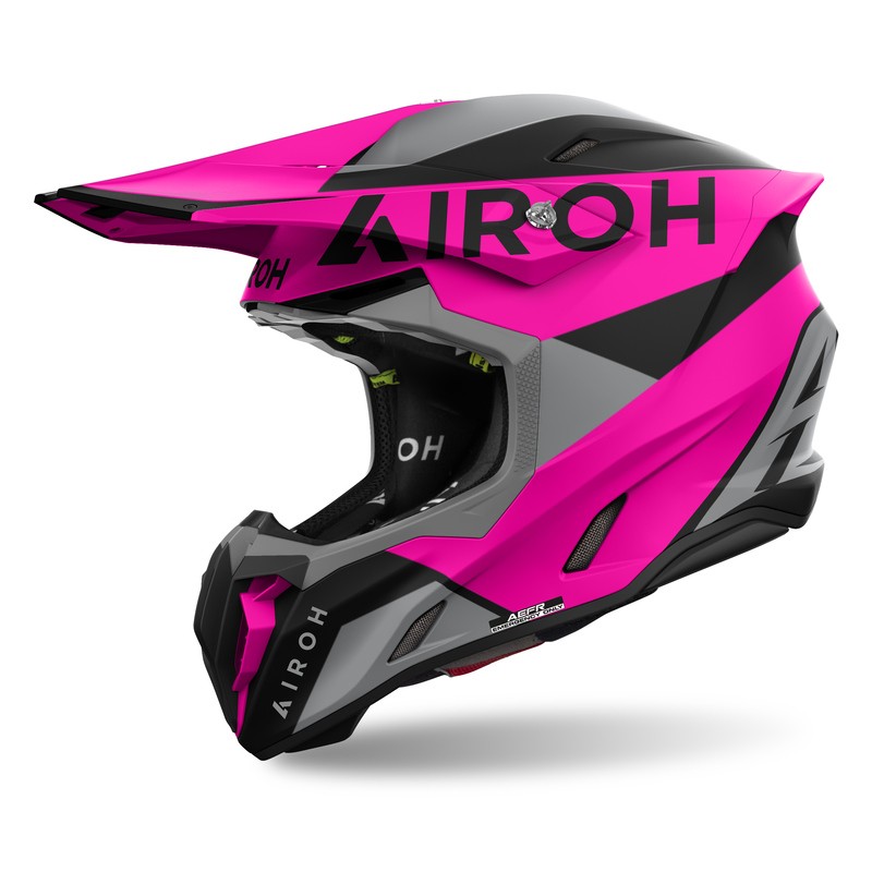 AIROH KASK CROSS / ENDURO / ATV / QUAD TWIST 3 KING PINK KOLOR CZARNY/SZARY/RÓŻOWY MAT ROZMIAR S AIROH KASK CROSS / ENDURO / ATV / QUAD TWIST 3 KING PINK KOLOR CZARNY/SZARY/RÓŻOWY MAT ROZMIAR S