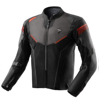 KURTKA MOTOCYKLOWA TEKSTYLNA REBELHORN HIFLOW 5 BLACK GREY RED 5XL