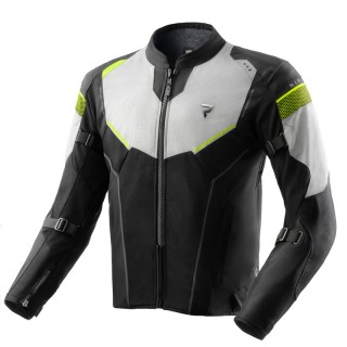KURTKA MOTOCYKLOWA TEKSTYLNA REBELHORN HIFLOW 5 BLACK GREY FLUO YELLOW S
