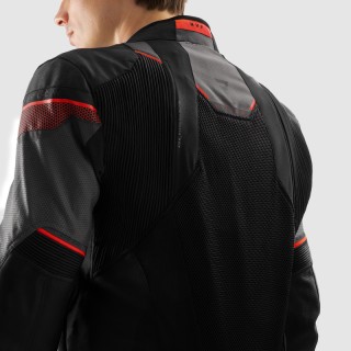 KURTKA MOTOCYKLOWA TEKSTYLNA REBELHORN HIFLOW 5 BLACK GREY RED XL