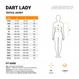 KURTKA TEKSTYLNA OZONE DART LADY SILVER/BLACK DXXS