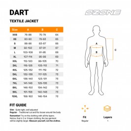 KURTKA TEKSTYLNA OZONE DART BLACK XXL