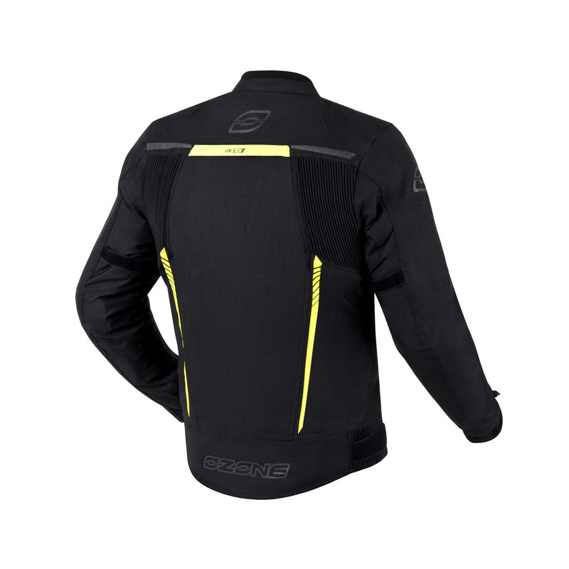 KURTKA TEKSTYLNA OZONE DELTA IV BLACK/FLUO YELLOW 10XL