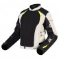 KURTKA TEKSTYLNA OZONE FLOW LADY BLACK/GREY/FLUO YELLOW DS