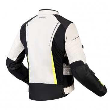 KURTKA TEKSTYLNA OZONE FLOW LADY BLACK/GREY/FLUO YELLOW DXL