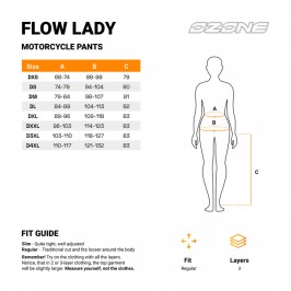 SPODNIE TEKSTYLNE OZONE FLOW LADY BLACK DL