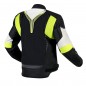 KURTKA TEKSTYLNA OZONE FLOW BLACK/GREY/FLUO YELLOW S