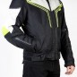 KURTKA TEKSTYLNA OZONE FLOW BLACK/GREY/FLUO YELLOW S