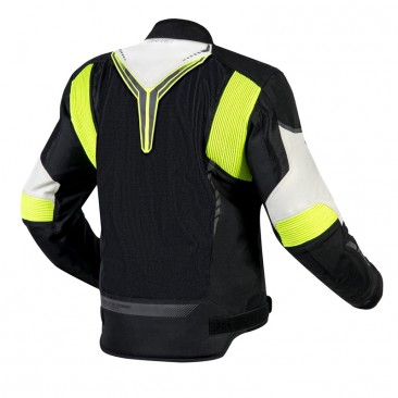 KURTKA TEKSTYLNA OZONE FLOW BLACK/GREY/FLUO YELLOW XL