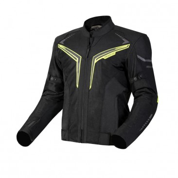 KURTKA TEKSTYLNA OZONE FLOW BLACK/FLUO YELLOW XL