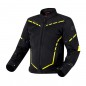 KURTKA TEKSTYLNA OZONE JET II BLACK/FLUO YELLOW M