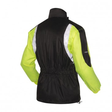 KURTKA PRZECIWDESZCZOWA OZONE MARIN BLACK/FLUO YELLOW XS