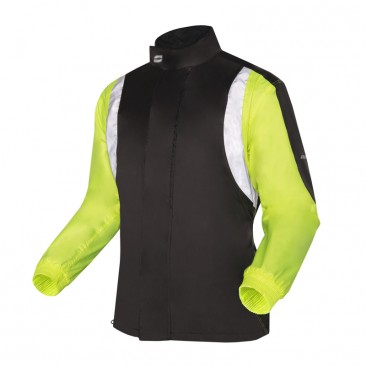 KURTKA PRZECIWDESZCZOWA OZONE MARIN BLACK/FLUO YELLOW 7XL