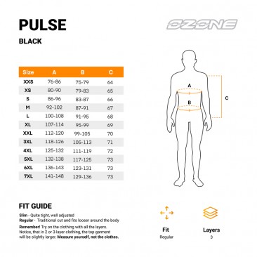 KURTKA TEKSTYLNA OZONE PULSE BLACK S