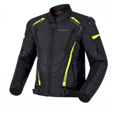 KURTKA TEKSTYLNA OZONE PULSE BLACK/FLUO YELLOW L