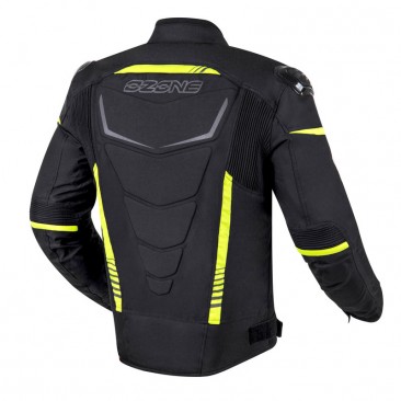 KURTKA TEKSTYLNA OZONE PULSE BLACK/FLUO YELLOW L