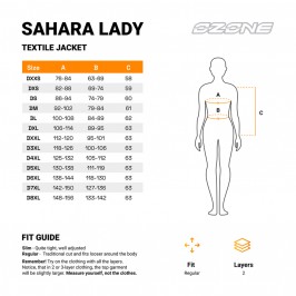 KURTKA TEKSTYLNA OZONE SAHARA LADY BLACK DXS