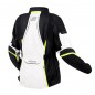 KURTKA TEKSTYLNA OZONE SAHARA LADY BLACK/GREY/FLUO YELLOW DS