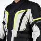 KURTKA TEKSTYLNA OZONE SAHARA BLACK/GREY/FLUO YELLOW XL