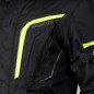 KURTKA TEKSTYLNA OZONE SAHARA BLACK/FLUO YELLOW S