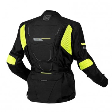 KURTKA TEKSTYLNA OZONE SAHARA BLACK/FLUO YELLOW M