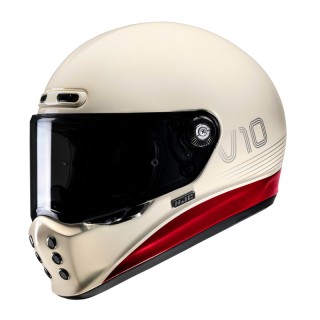 KASK MOTOCYKLOWY HJC V10 TAMI WHITE RED M