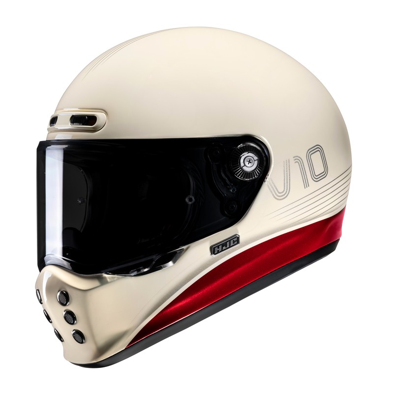 KASK MOTOCYKLOWY HJC V10 TAMI WHITE RED M