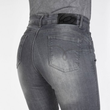 SPODNIE JEANS OZONE STRIKER LADY SLIM FIT WASHED GREY W24L30