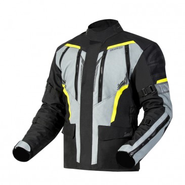 KURTKA TEKSTYLNA OZONE TOUR III BLACK/GREY/FLUO YELLOW S