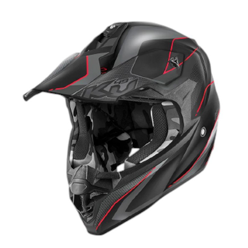 KAPPA 2024/12 KASK KV49 EVO CHASER CROSS KOLOR CZARNY SZARY CZERWONY MATT ROZMIAR 54 / XS ( HOMOLOGACJA ECE 22R06 ) KAPPA 2024/12 KASK KV49 EVO CHASER CROSS KOLOR CZARNY SZARY CZERWONY MATT ROZMIAR 54 / XS ( HOMOLOGACJA ECE 22R06 )