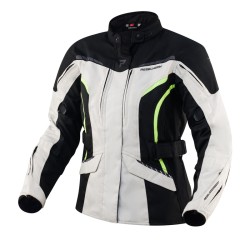 KURTKA MOTOCYKLOWA TEKSTYLNA DAMSKA REBELHORN HIKER 3 BLACK GREY FLUO YELLOW WXXS