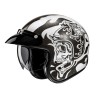 KASK MOTOCYKLOWY HJC V31 FLAME WHITE BLACK S