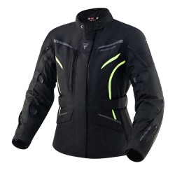 KURTKA MOTOCYKLOWA TEKSTYLNA DAMSKA REBELHORN HIKER 3 BLACK FLUO YELLOW WXXS