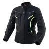 KURTKA MOTOCYKLOWA TEKSTYLNA DAMSKA REBELHORN HIKER 3 BLACK FLUO YELLOW WXS