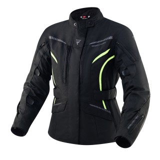 KURTKA MOTOCYKLOWA TEKSTYLNA DAMSKA REBELHORN HIKER 3 BLACK FLUO YELLOW W8XL